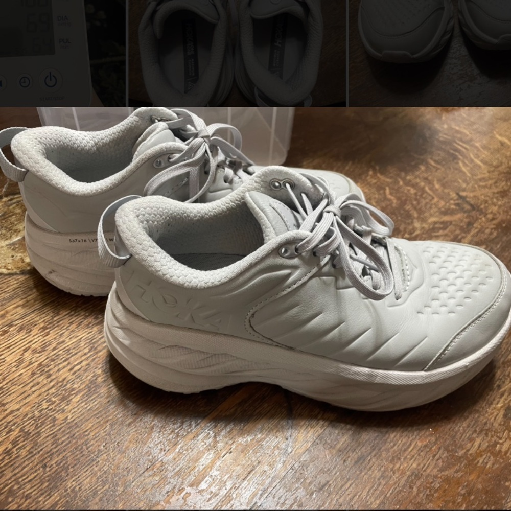 Hoka Bondi SR Women’s 8 Wide Light Gray - Picture 3 of 5